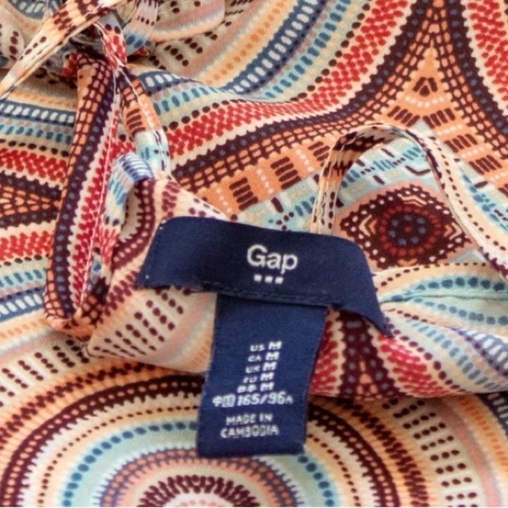 Gap Women’s Geometric Midi Dress Size Medium - Picture 7 of 8